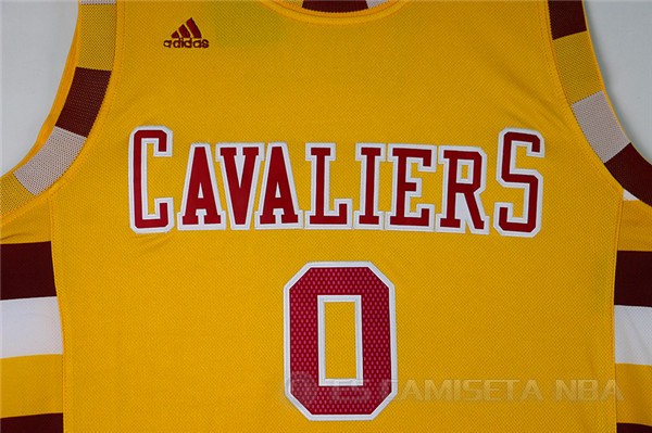 Camiseta Love #0 Cleveland Cavaliers Amarillo - Haga un click en la imagen para cerrar
